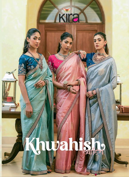 Khwahish By Kira Dola Silk Wholesale Saree Suppliers In Mumbai Catalog